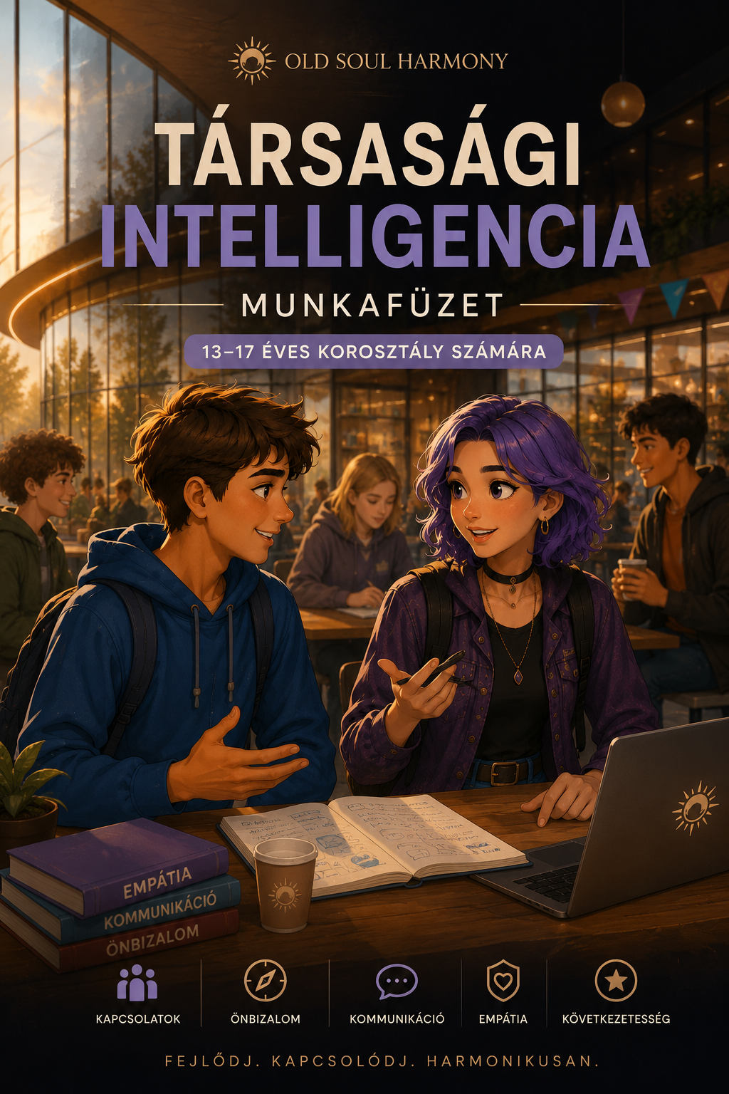 Társasági intelligencia – Önbizalom- és kommunikációfejlesztő digitális munkafüzet 13–17 éveseknek