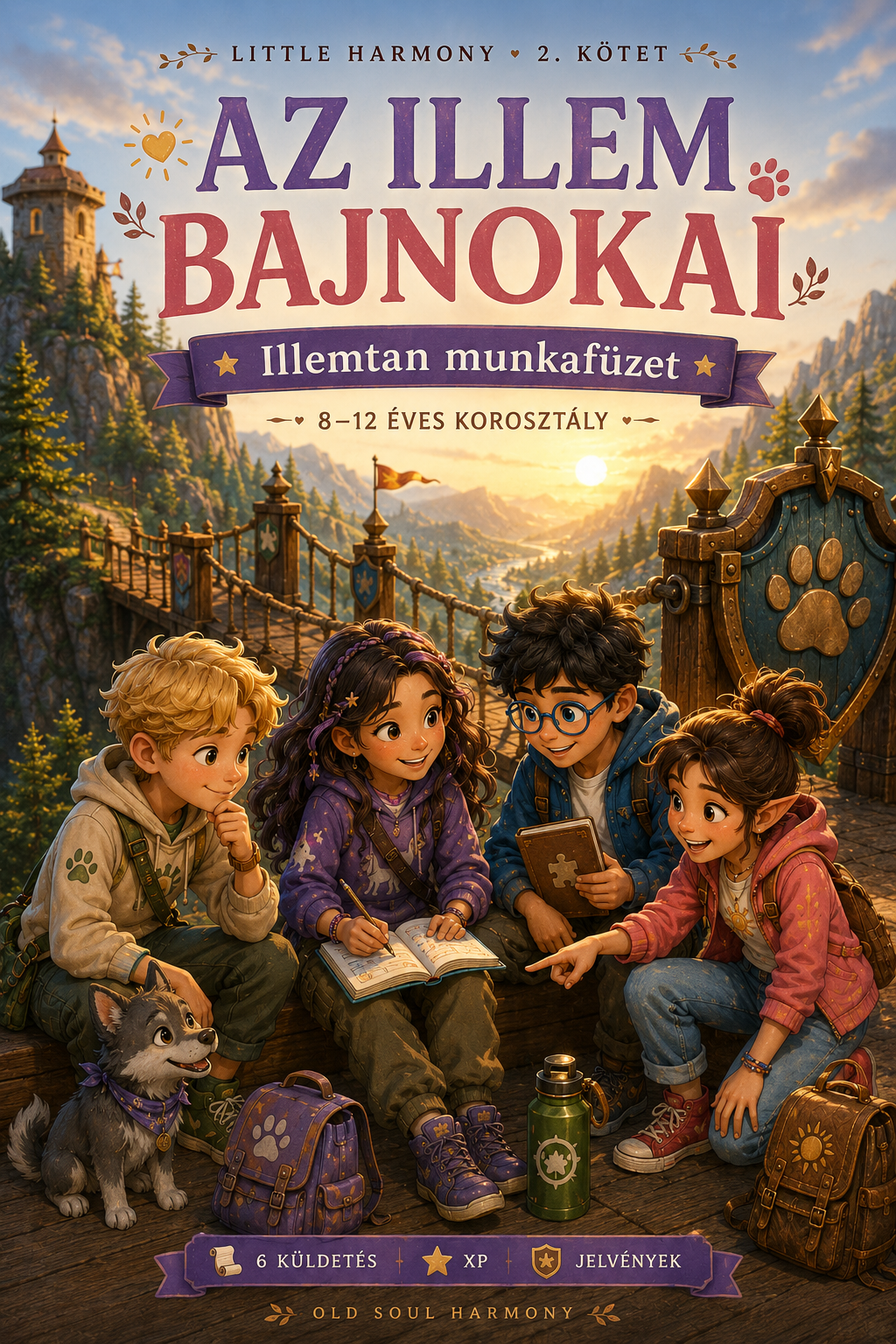 Az Illem Bajnokai — Illemtan munkafüzet (8–12 év) 🌿