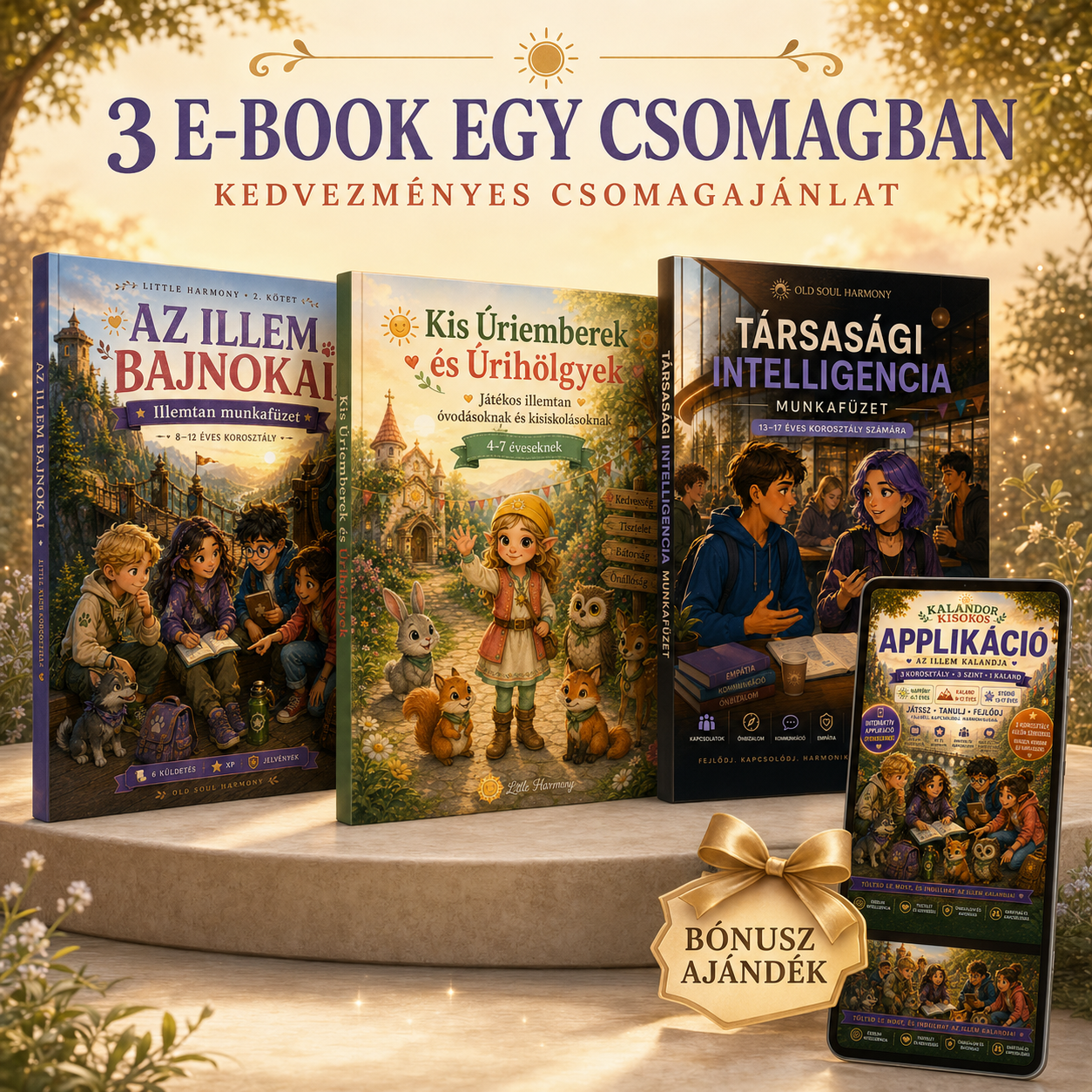 Little Harmony Teljes Csomag — 3 illemtan munkafüzet + 1 App bónusz
